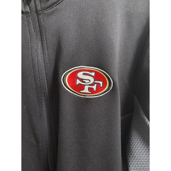 Men's Antigua Black San Francisco 49ers Passage Full-Zip Jacket size L - Picture 10 of 11